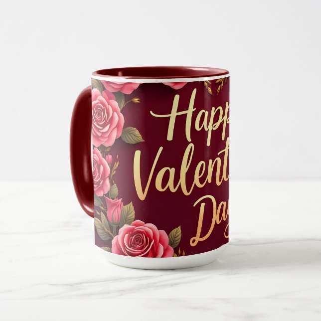 Caneca Modern Beautiful Luxury Floral Love Collection (Frente Esquerda)