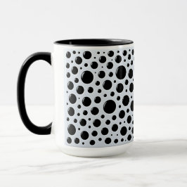 Caneca Modern Black Circles