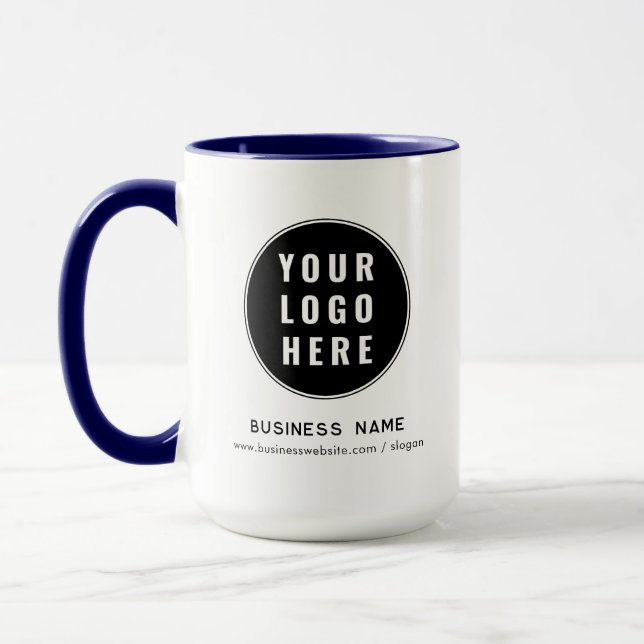 Caneca Modern Business Logo Website Promotional Custom (Esquerda)