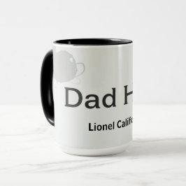 Caneca Modern Clean Minimalist Dad Hero Gift