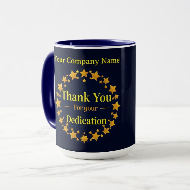Caneca Modern Heritage Thank You For Dedication (Frente Esquerda)