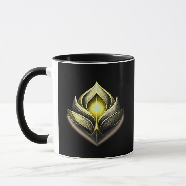 Caneca Modern Luxury Emblem | Clean Abstract Design (Esquerda)