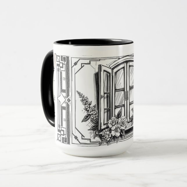 Caneca Modern Minimalist Chez Nous Our Home (Frente Esquerda)