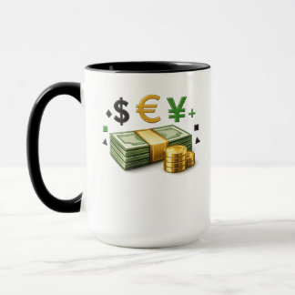 Caneca Modern Money Stack Design Mug