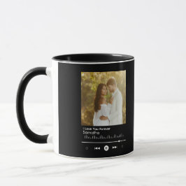 Caneca Modern Music Player Frame  Add Title, Name Photo