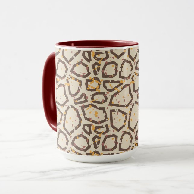 Caneca Modern Terrazzo Pattern (Frente Esquerda)