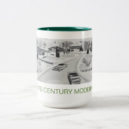 Caneca moderna da arquitetura do Midcentury