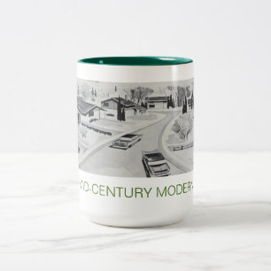 Caneca moderna da arquitetura do Midcentury
