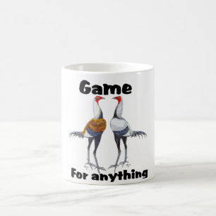Caneca moderna da galinha anã de jogo