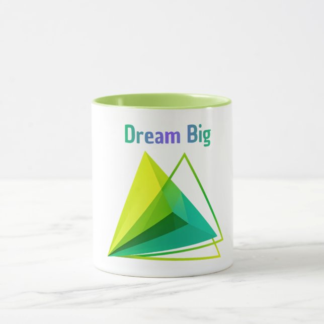 Caneca Moderna de Duas Toneladas Geométricas 3D Co (Centro)