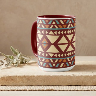 Caneca Moderna de Estilo Sudoeste Geométrico