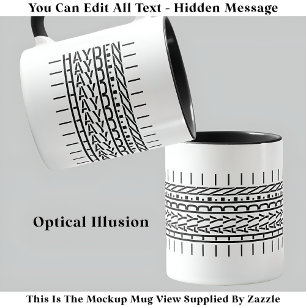 Caneca Moderno de Tendy Mug 121B de Mensagem Oculta do No