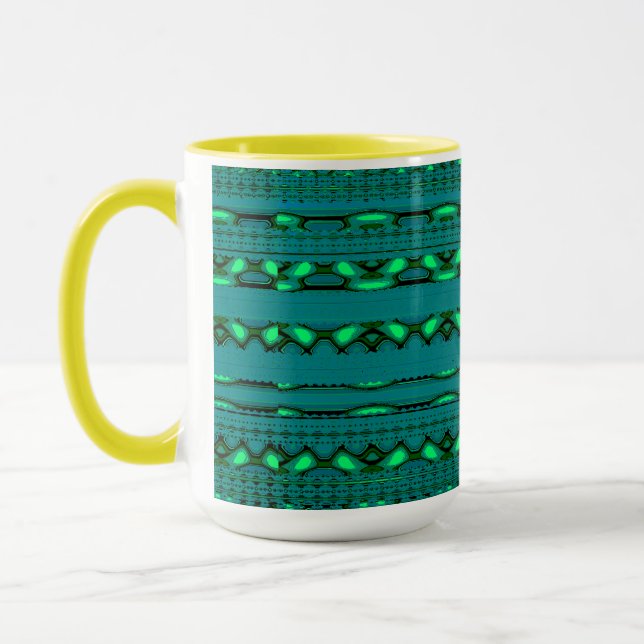 Caneca Moderno Geométrico Pastel Vintage  (Esquerda)
