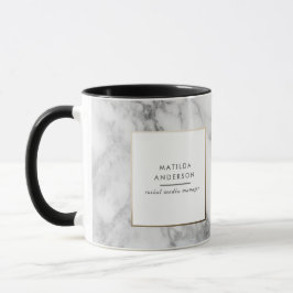 Caneca Moderno mármore e empresa de fotografia geométrica