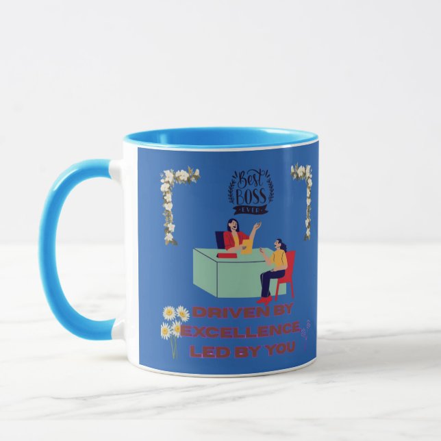 Caneca Modo Chefe Ativado azul (Esquerda)