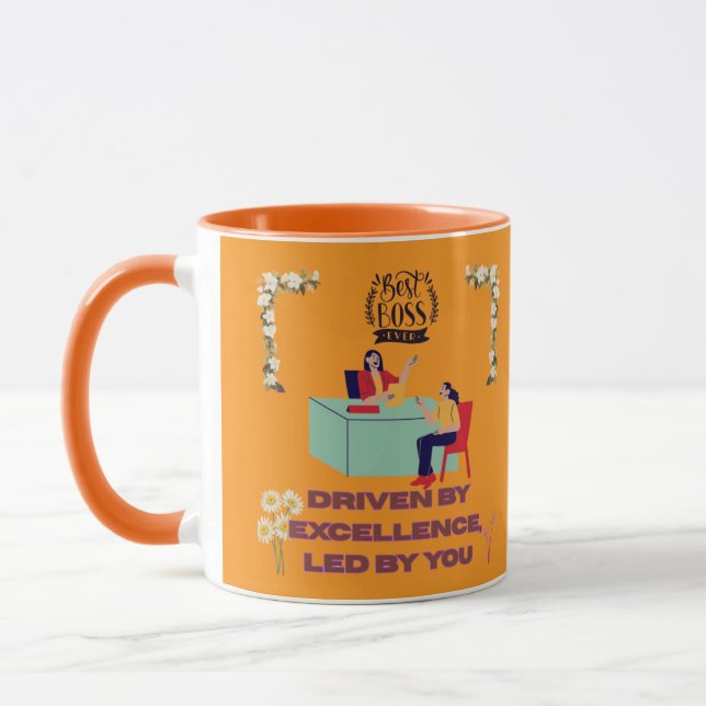 Caneca Modo Chefe Ativado laranja (Esquerda)