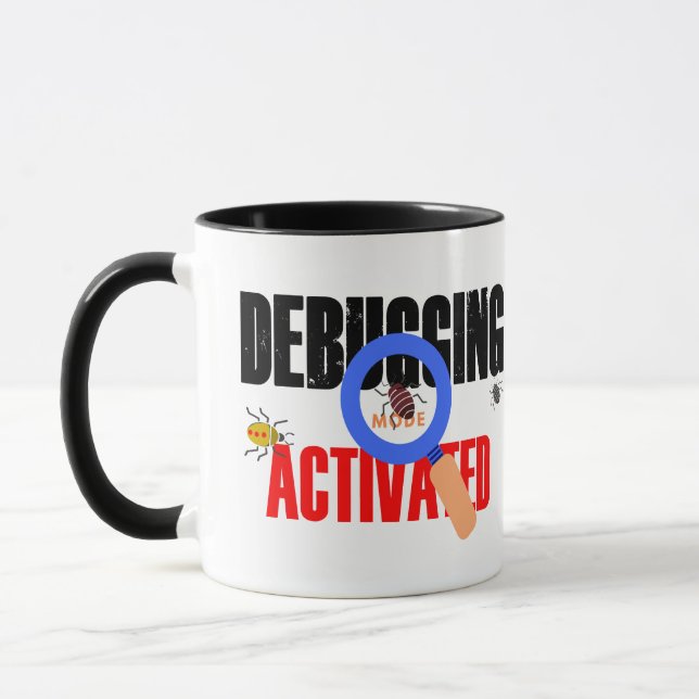 Caneca Modo de Depuração de Programação Cobol Ativado (Esquerda)