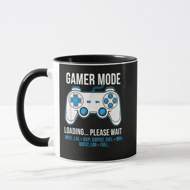 Caneca Modo de Jogador Carregando Combustível de Café Est (Esquerda)