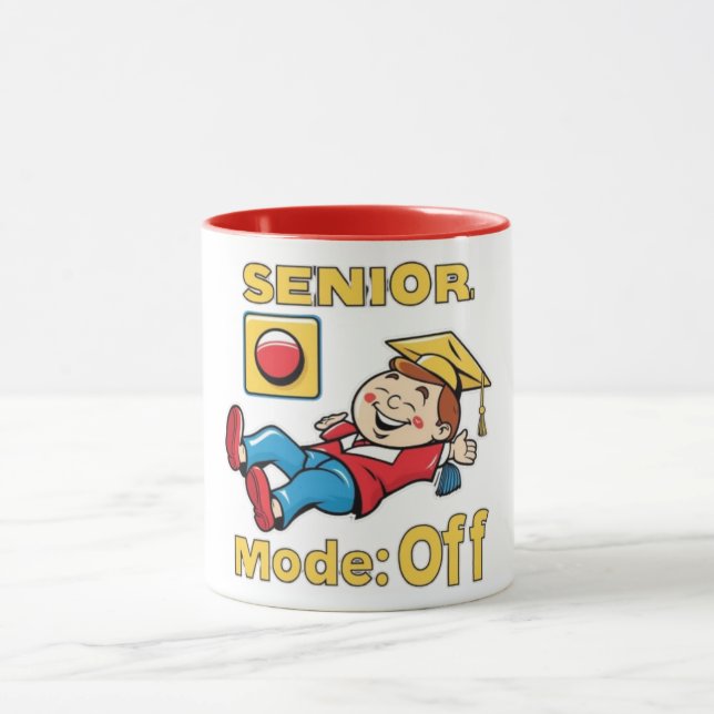 Caneca Modo de mais velho Desligado Relaxando Formando (Centro)