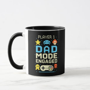 Caneca Modo de Pai do Player 1 ativado