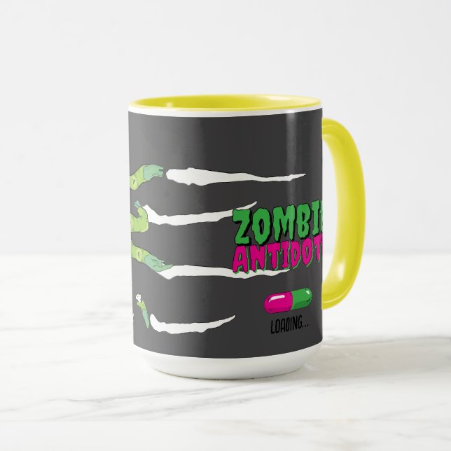 Caneca Modo de Poupança Divertido Ghouly Carregamento de  (Frente Esquerda)