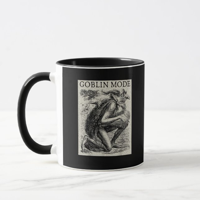 Caneca Modo Duende Goblincore Fairycore Grunge Medieval (Esquerda)