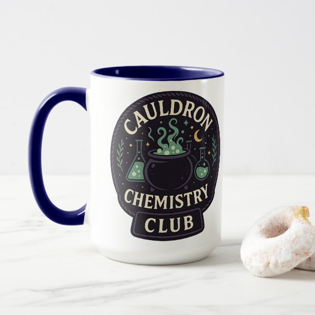 Caneca Modo Noiva: Ativado | Presentes de Halloween (Com Donut)