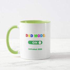 Caneca Modo Pai Ativado 2026 Anúncio de Gravidez
