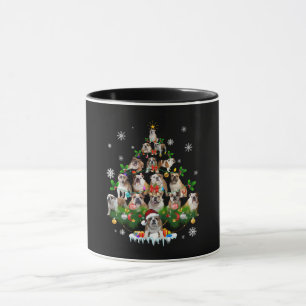 Caneca Modos Ornamentos de árvores de Natal para Bulldog