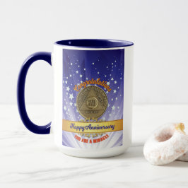 Caneca Moeda de Recuperação de 17 Anos de Aniversário Voc