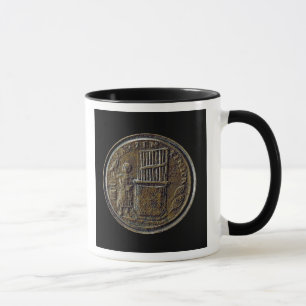 Caneca Moeda romana que descreve um órgão