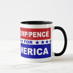 Caneca Moedas de um centavo do trunfo para branco de