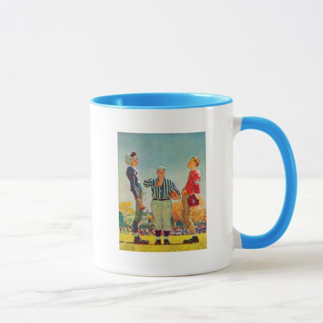 Caneca Moin Toss por Norman Rockwell (Direita)