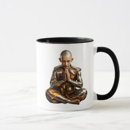 Caneca moine tibétain méditant