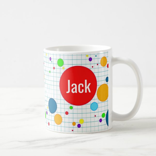 Caneca Mok - computerspel agario-stijl - blauw (Direita)