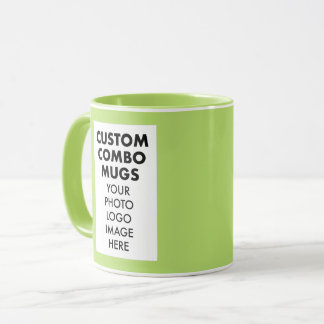 Caneca Moldura de retrato 4:6 Lime Combo personalizado co