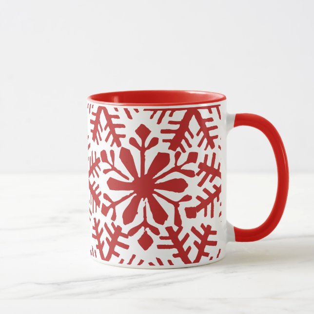 Caneca Moletom de Natal Vermelho e Branco (Direita)