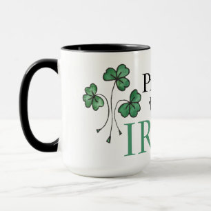 Caneca Molhos Verdes Orgulham-se de Serrar Mug Irlandês
