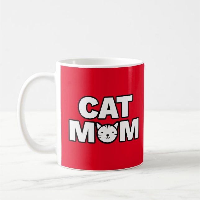 Caneca MOM CAT (Vermelha) (Esquerda)