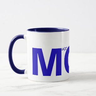 Caneca MOM (deve obedecer-me) Azul