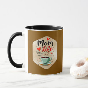 Caneca Mom Life Coffee Time – Minimal Design