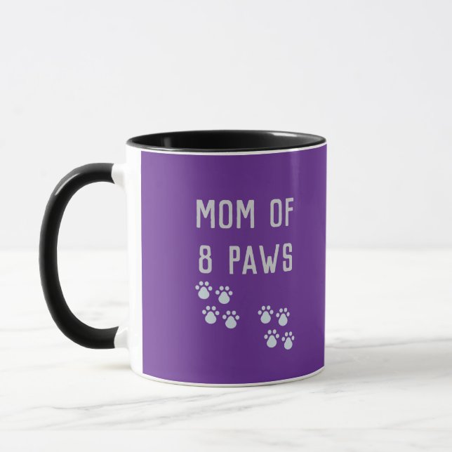 Caneca Mom of 8 paws (Esquerda)