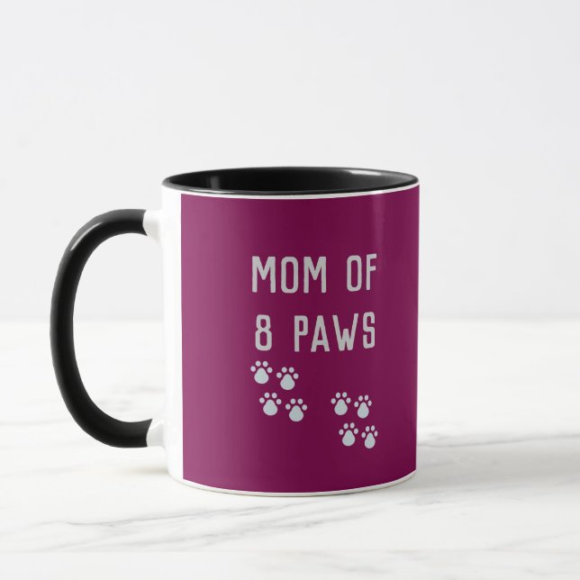 Caneca Mom of 8 paws (Esquerda)