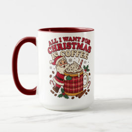 Caneca Momento Aconchegante de Café de Natal do Papai Noe