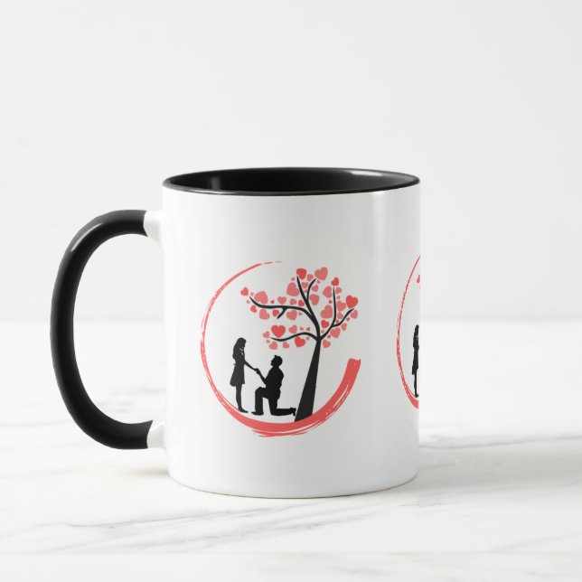 Caneca Momento de Proposta Romântica (Esquerda)