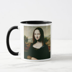Caneca Mona Lisa, cópia da pintura por Leonardo a