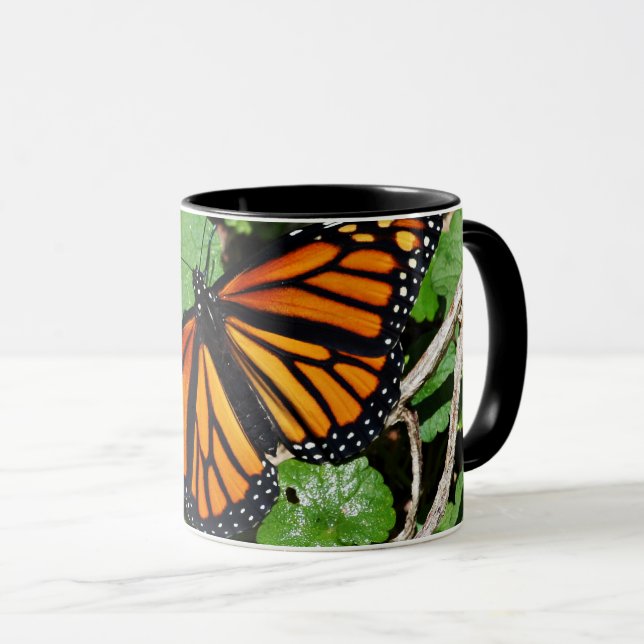 Caneca Monarca Borboleta Café Mug (Frente Esquerda)