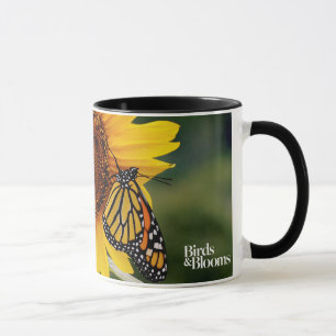 Caneca Monarca Butterfies no girassol
