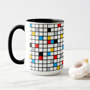 Caneca Mondrian Mania Retro