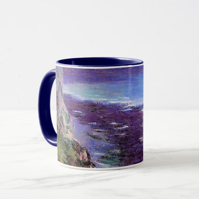 Caneca Monet - Falésia Perto de Dieppe, (Frente Esquerda)